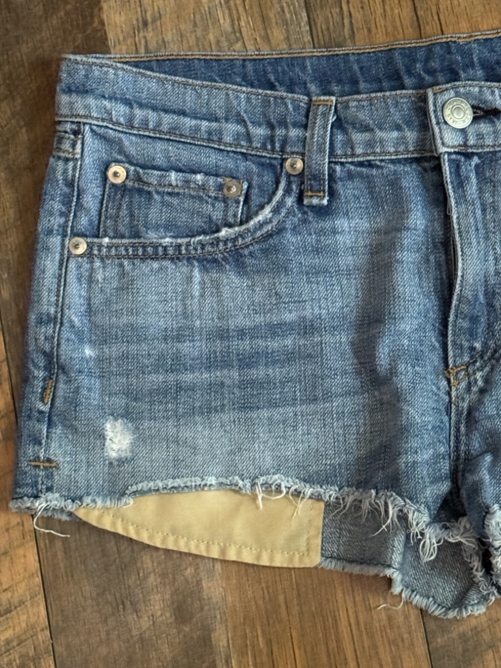 Rag & Bone Distressed Denim Jean Shorts size 28 - Picture 3 of 12
